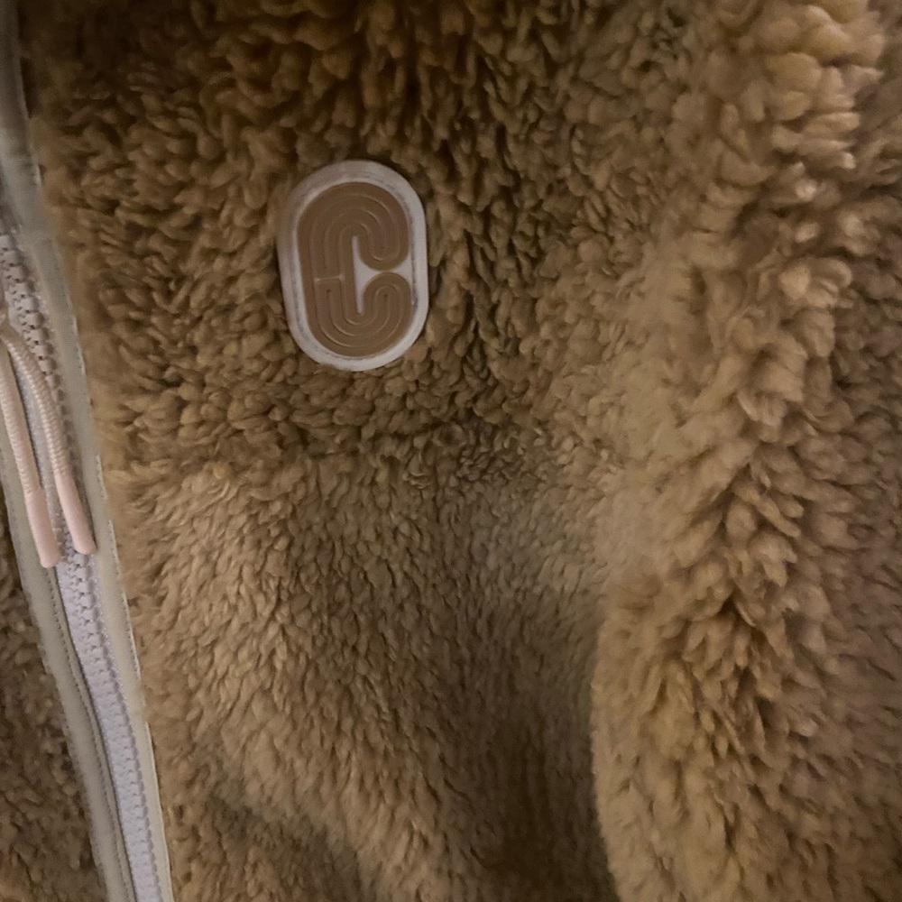 Coach furry jacket! New! Camel color. Retail $598